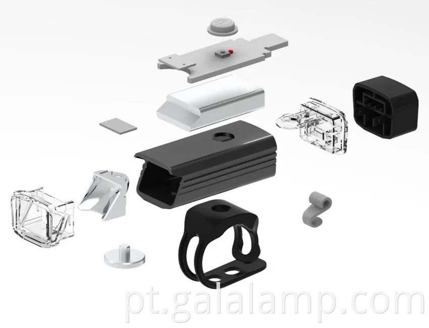 Luz traseira de bicicleta recarregável USB com função versátil da lanterna